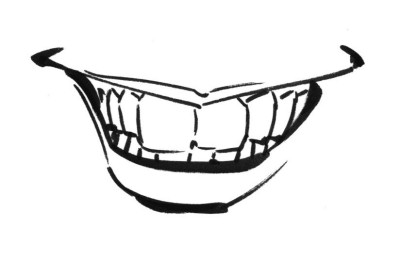 smiling drawing cartoon