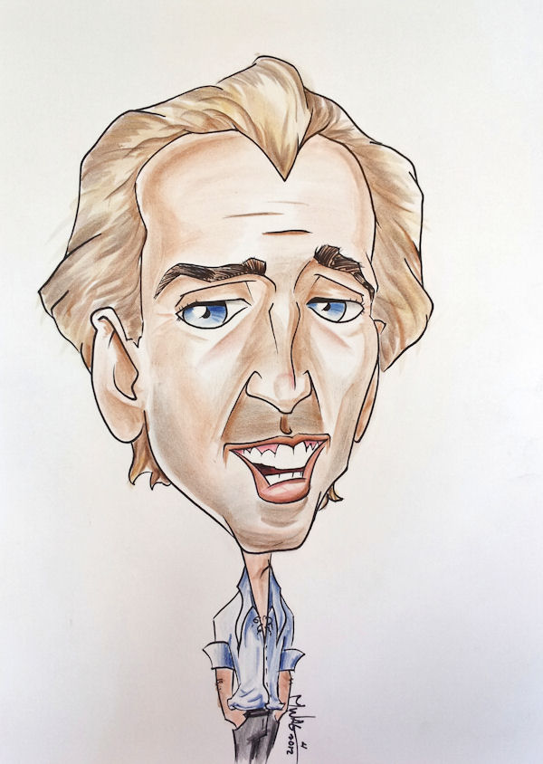 Cartoon Nicolas Cage