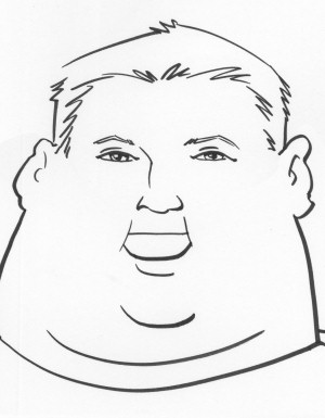 obese person face
