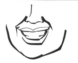 how to draw a smile