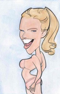 Caricature of Kendra Wilkinson