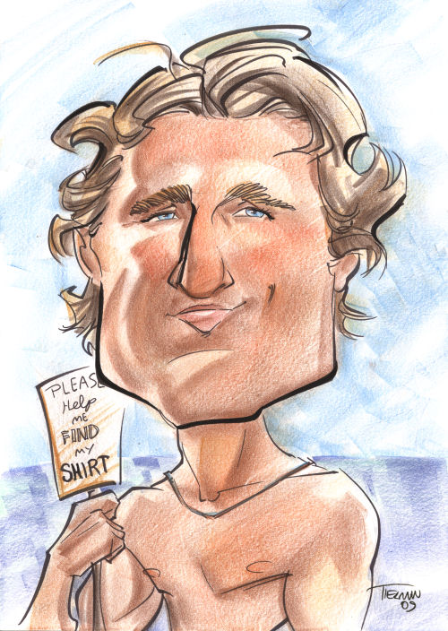 Caricature of Matthew McConaughey by Tielman Cheaney