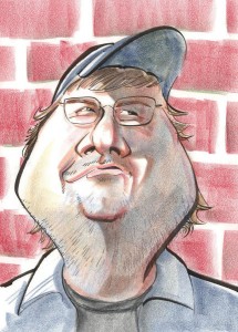 Caricature of Michael Moore