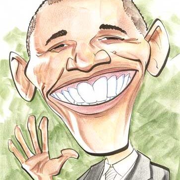 Obama caricature