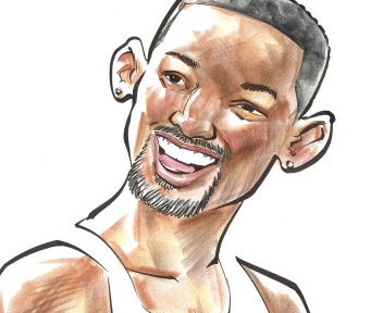 caricature of Will Smith