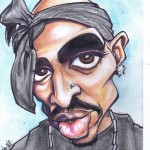 Tupac Shakur caricature