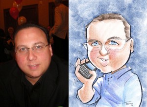 A caricature of an online customer