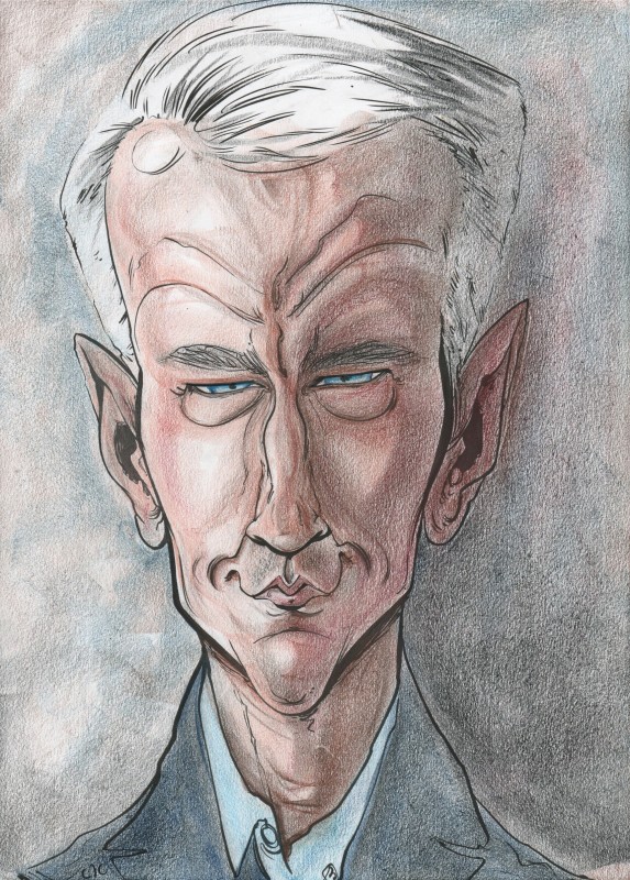 Caricature of Anderson Cooper by Celeste - Cartoon Vegas