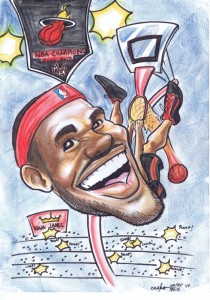 LeBron James caricature