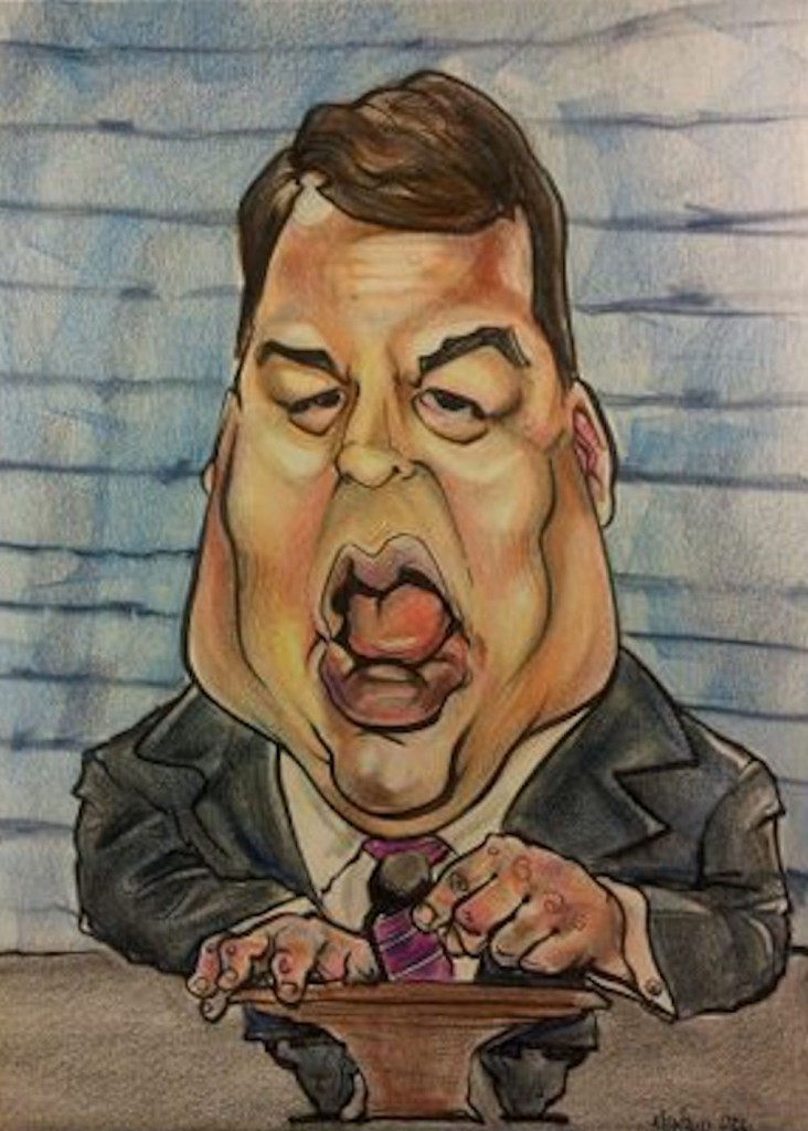 Chris Christie caricature