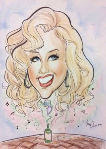 Christina Aguilera caricature