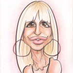 Donna Versace Caricature