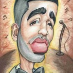 Caricature of Drake by Jessica Thompson