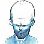 A caricature of Jason Statham by Tielman Cheaney