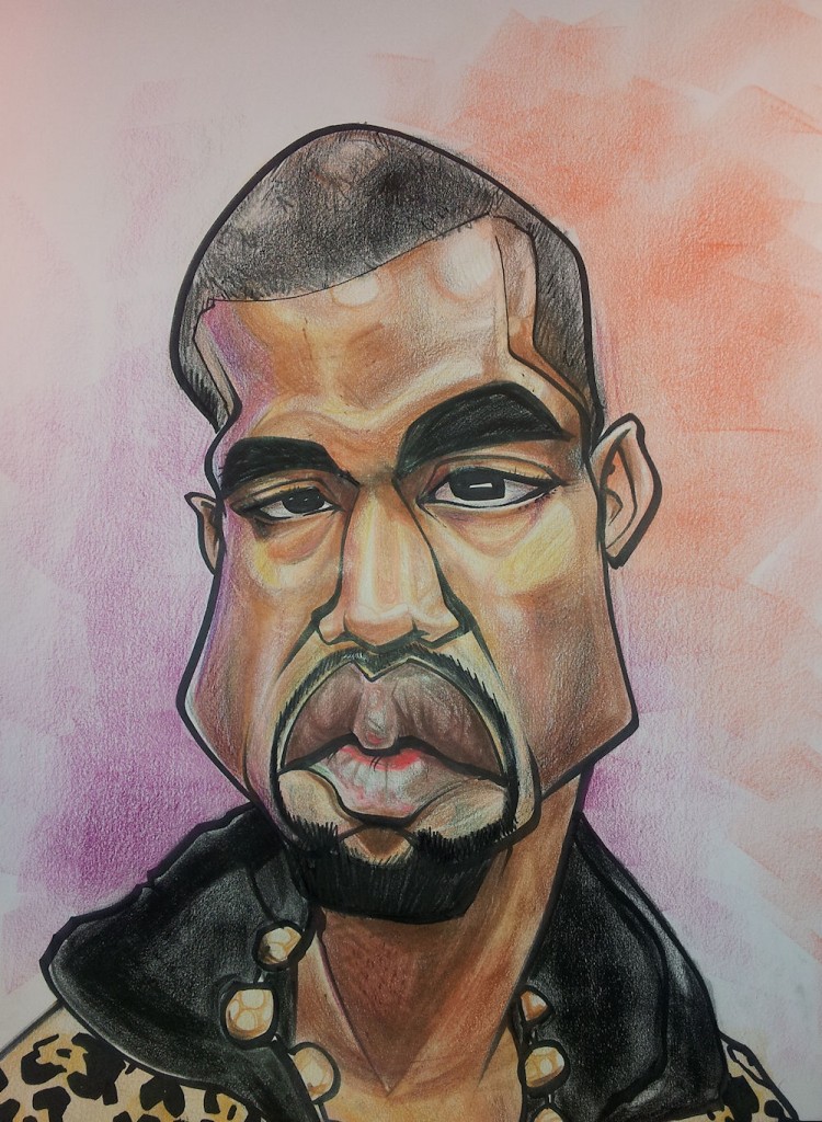 Kanye West caricature