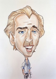 Nicholas Cage caricature