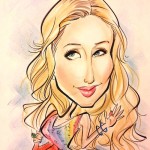 Paris Hilton caricature