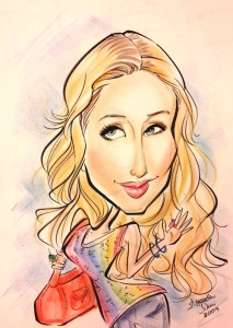 Paris Hilton caricature