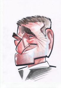 caricature of Robin Williams