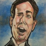 Rick Santorum caricature