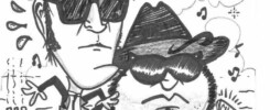 cartoon of the blues brothers by mike warden