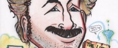 Caricature of Jason Lee as Earl, by Mike Warden