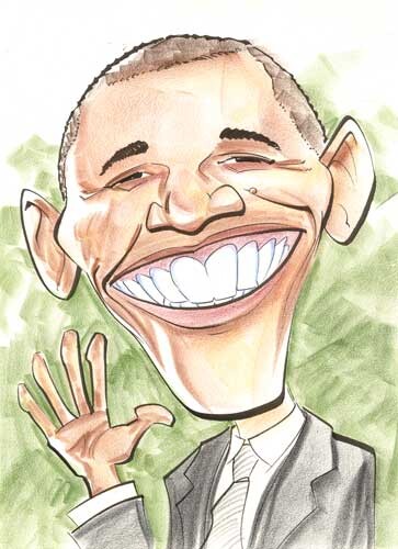 Obama caricature