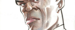 Caricature of a grim Samuel L. Jackson