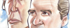 A caricature of Captian Kirk and Spock