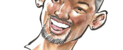 caricature of Will Smith
