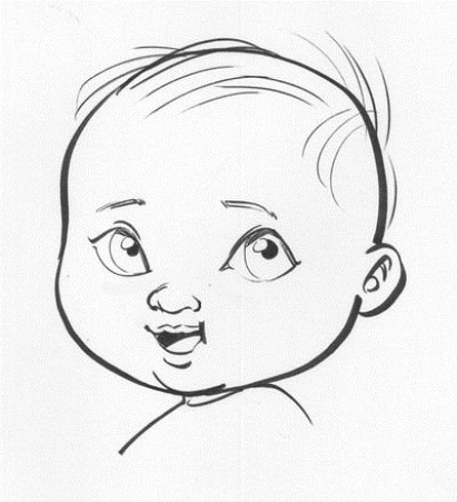 baby eyes drawing