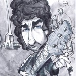 Bob Dylan caricature