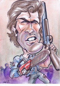 Bruce Campbell caricature