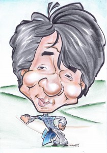 Jackie Chan caricature
