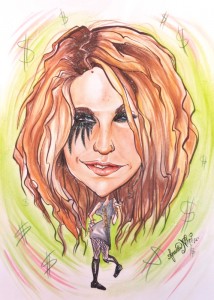 Ke$ha caricature