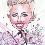 Miley Cyrus caricature