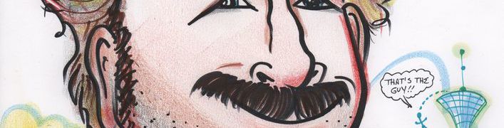 Caricature of Jason Lee as Earl, by Mike Warden