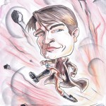 Caricature of Nathan Fillion as Cap. Malcolm Reynolds