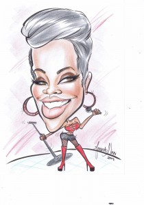 Rihanna caricature