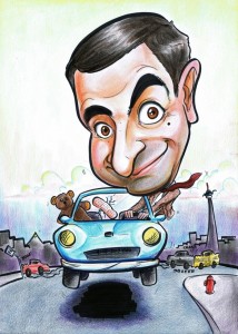 Rowan Atkinson caricature