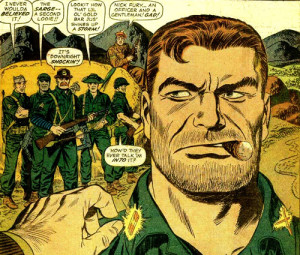 Old Nick Fury, when he was a Howlin' Commando