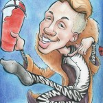 A caricature of rapper Macklemore by Dominique Chavira